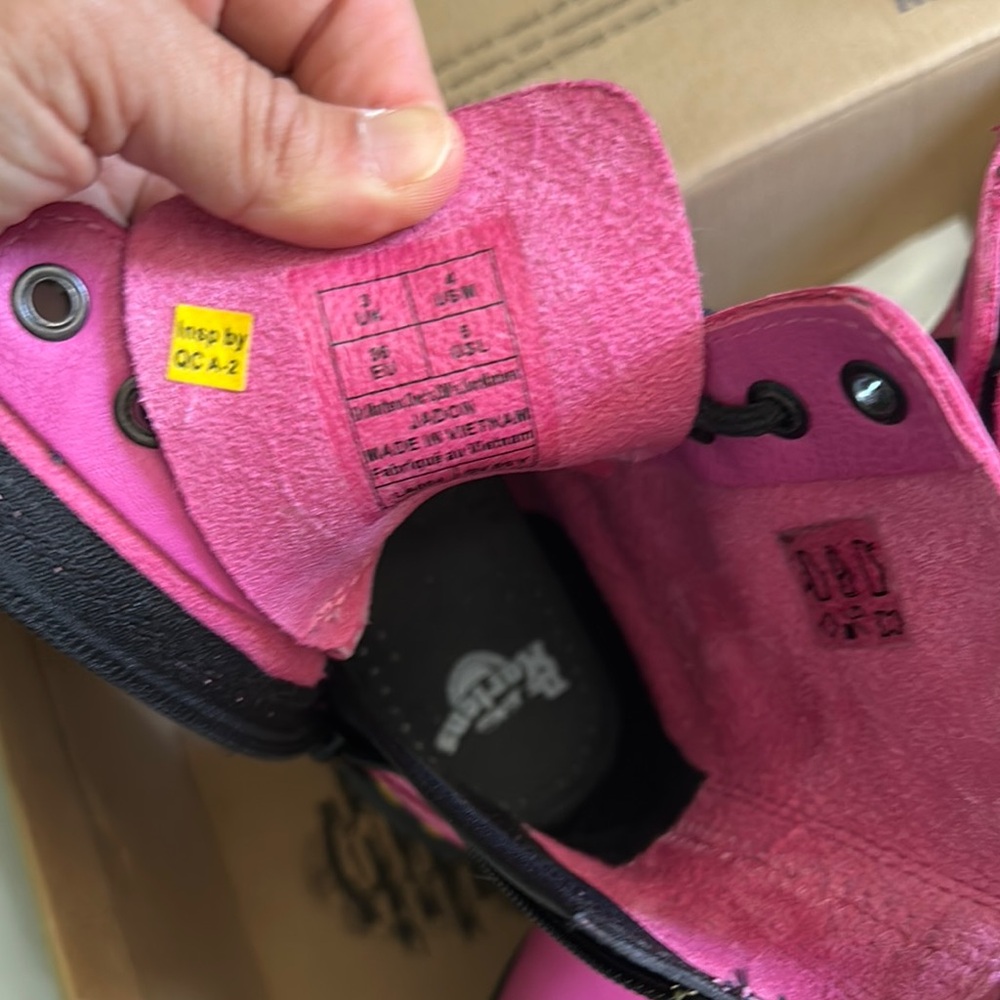Dr. Martens Fuchsia Ankle Boots 5 - Picture 12 of 16